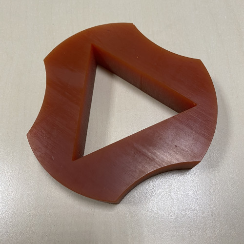 particolare in poliuretano lavorato dal pieno