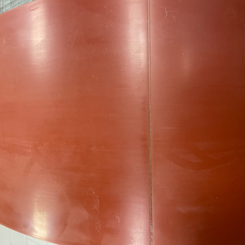 ingrandimento termosaldatura lastra in PU per fornire lastra in lunghezza mt.10 intera