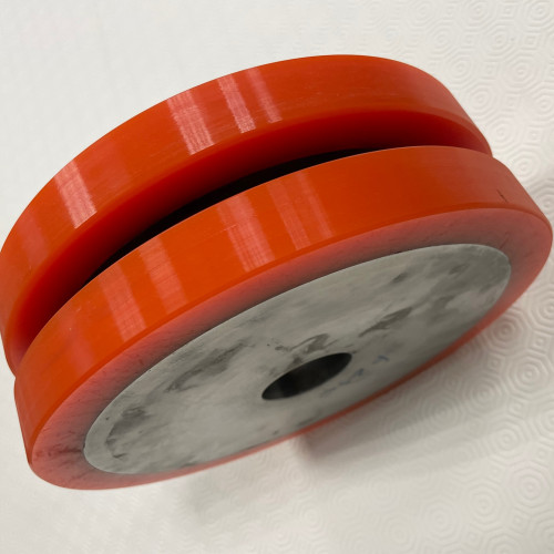 Rivestimento in PU di doppia ruota fornita da cliente