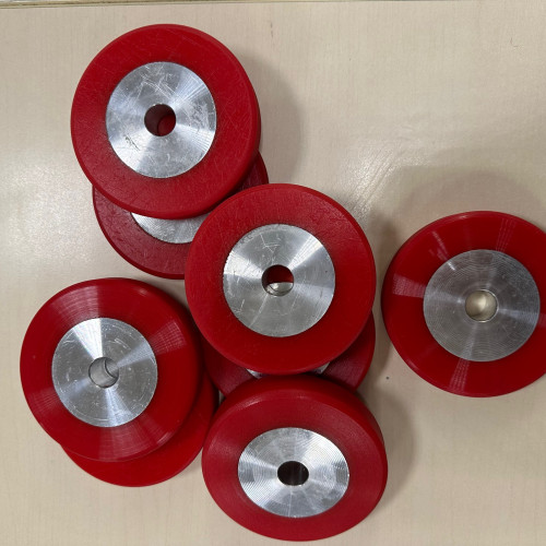 Rivestimento in PU ruota metallo fornita da cliente