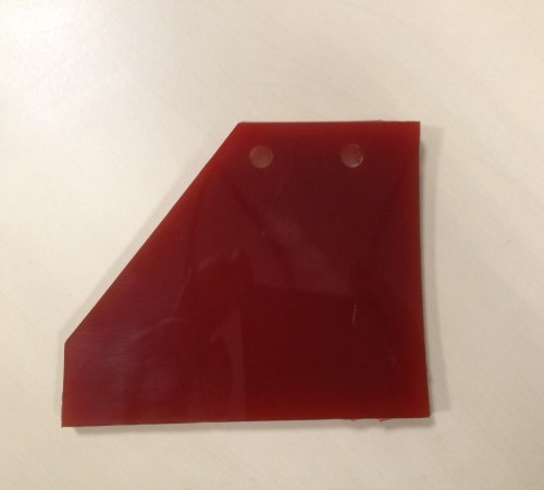 Particolare in poliuretano tagliato a controllo numerico